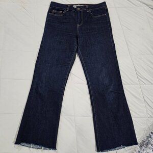 TOPSHOP Moto Tally Crop Flare Jeans Size 28
